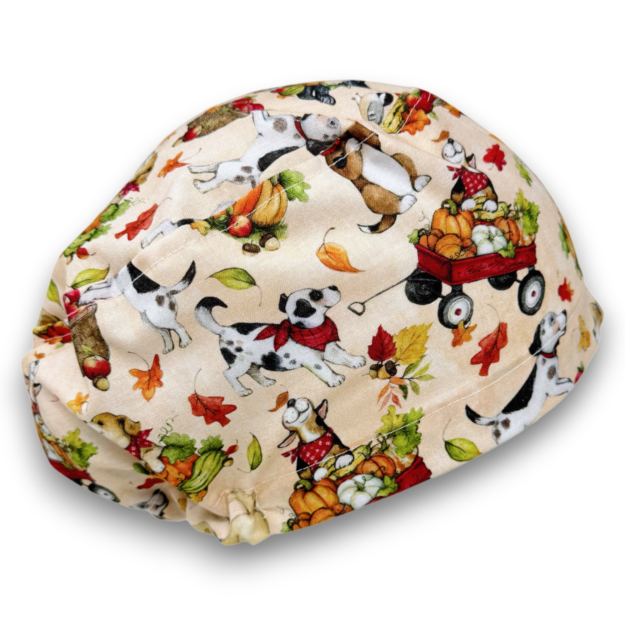 Pumpkin Euro Scrub Cap for Women with Satin Lined Option by Paradise Caps.