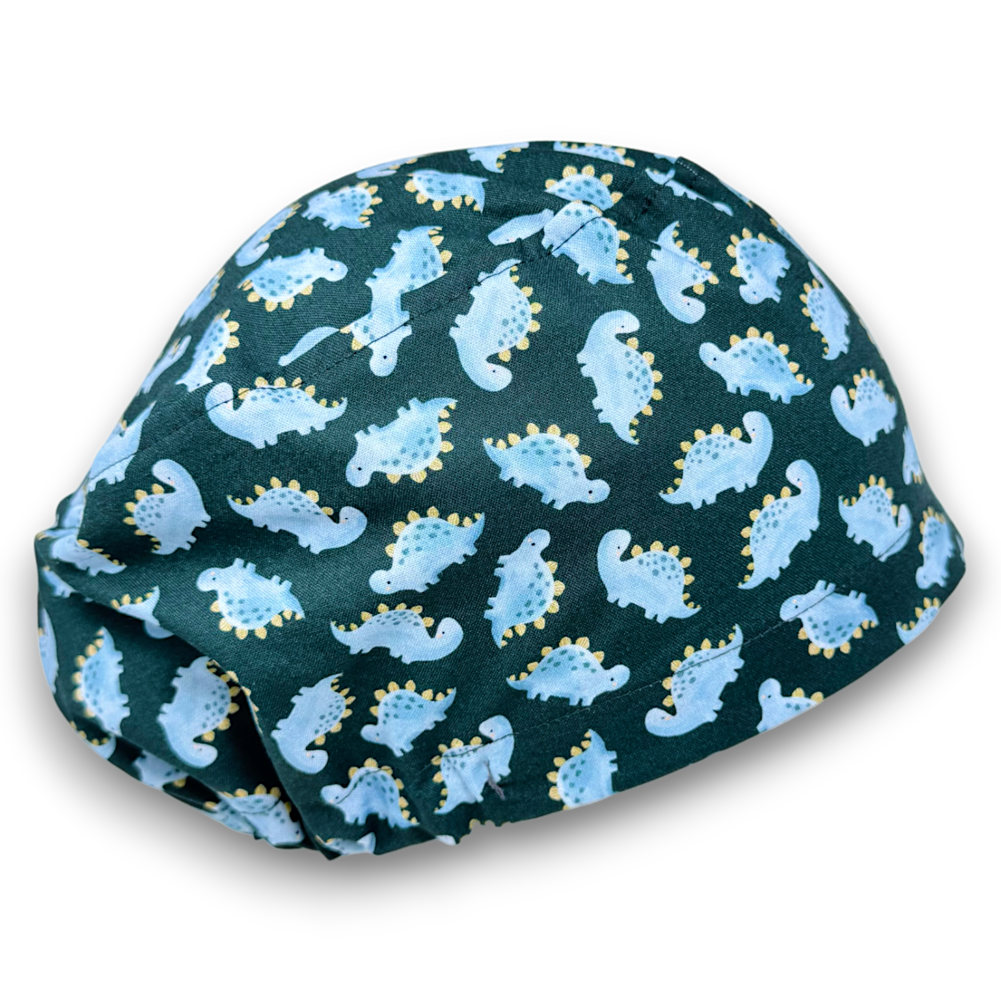 Dinosaur Euro Scrub Cap for Women with Satin Lined Option by Paradise Caps.