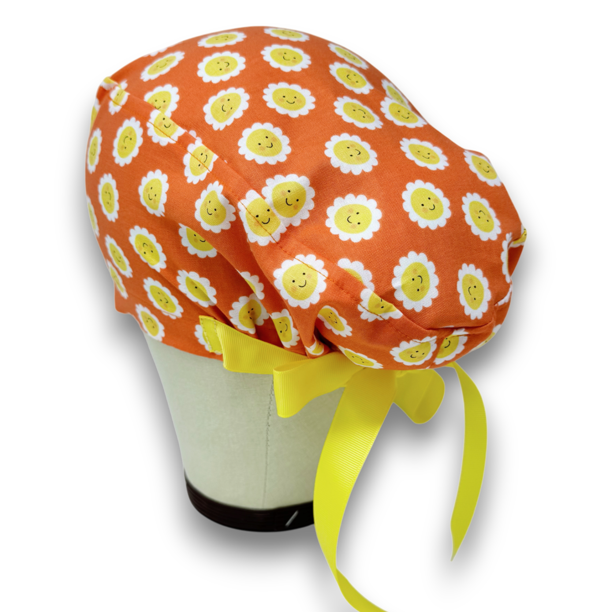 Sun Euro scrub cap with ties for Women by Paradise Caps. Euro PLUS style.