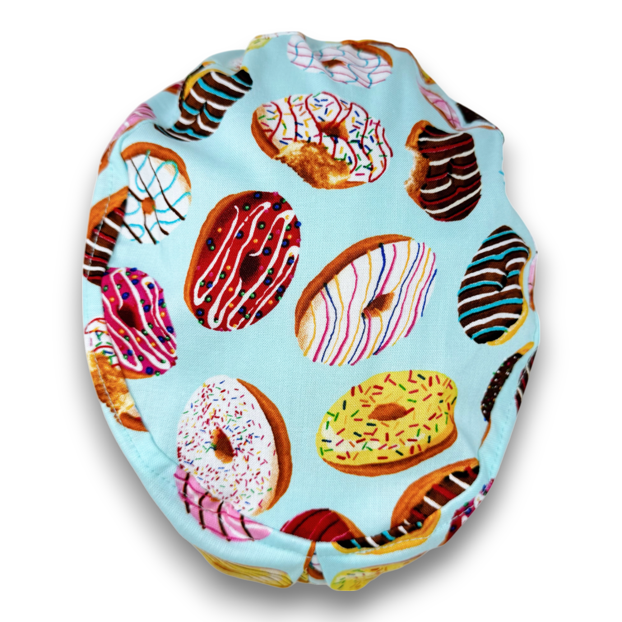 Donut Euro Scrub Cap for Women with Satin Lined Option by Paradise Caps.