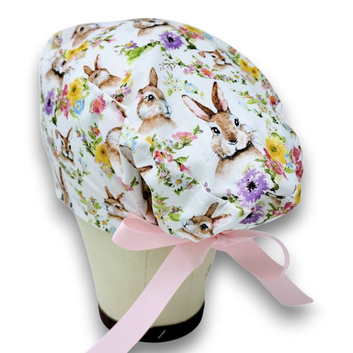 Bunny Euro scrub cap with ties for Women by Paradise Caps. Euro PLUS ...