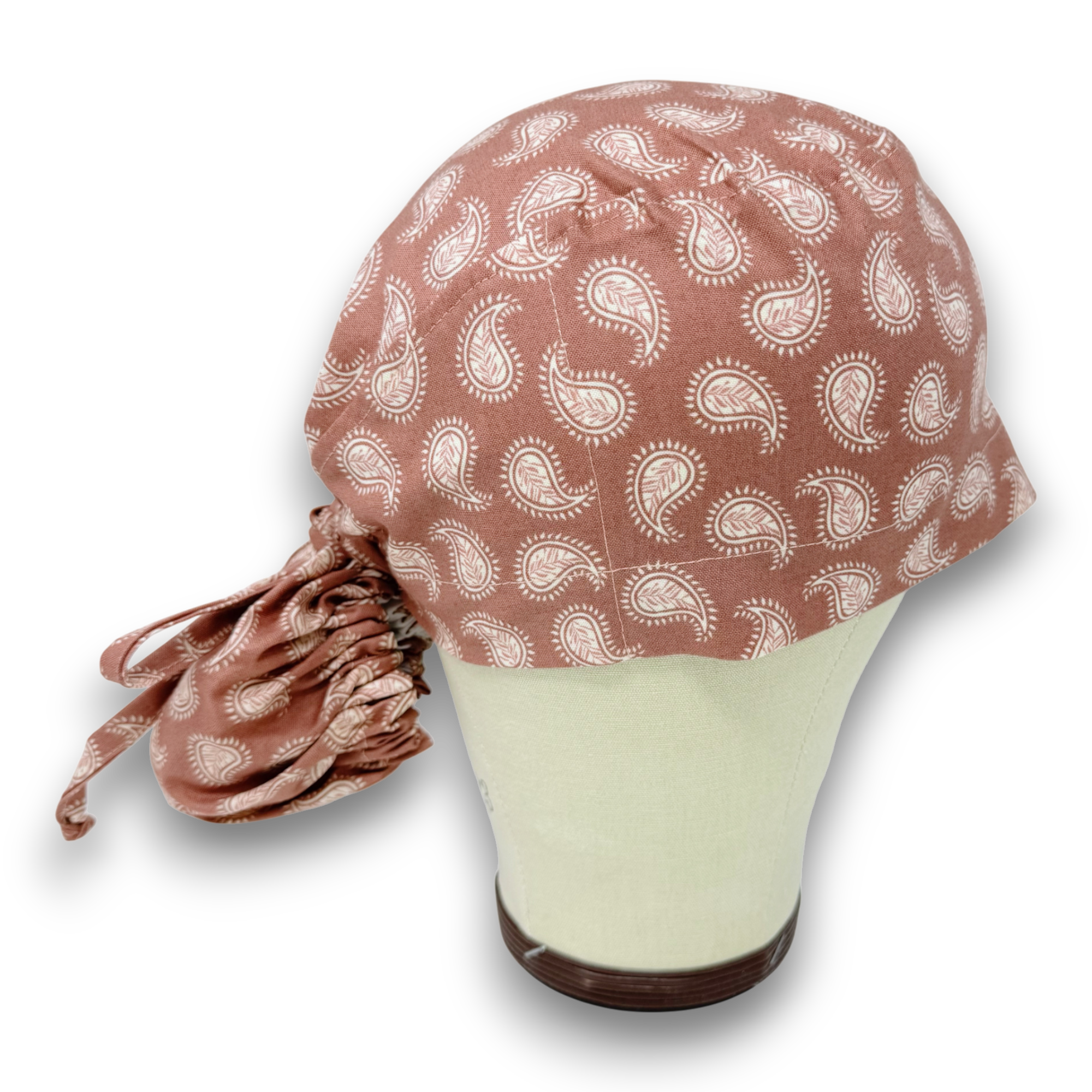 Fall Ponytail scrub cap for women with satin lined option by Paradise Caps.