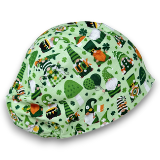 Luck Gnomes Euro Scrub Cap for Women with Satin Lined Option by Paradise Caps.