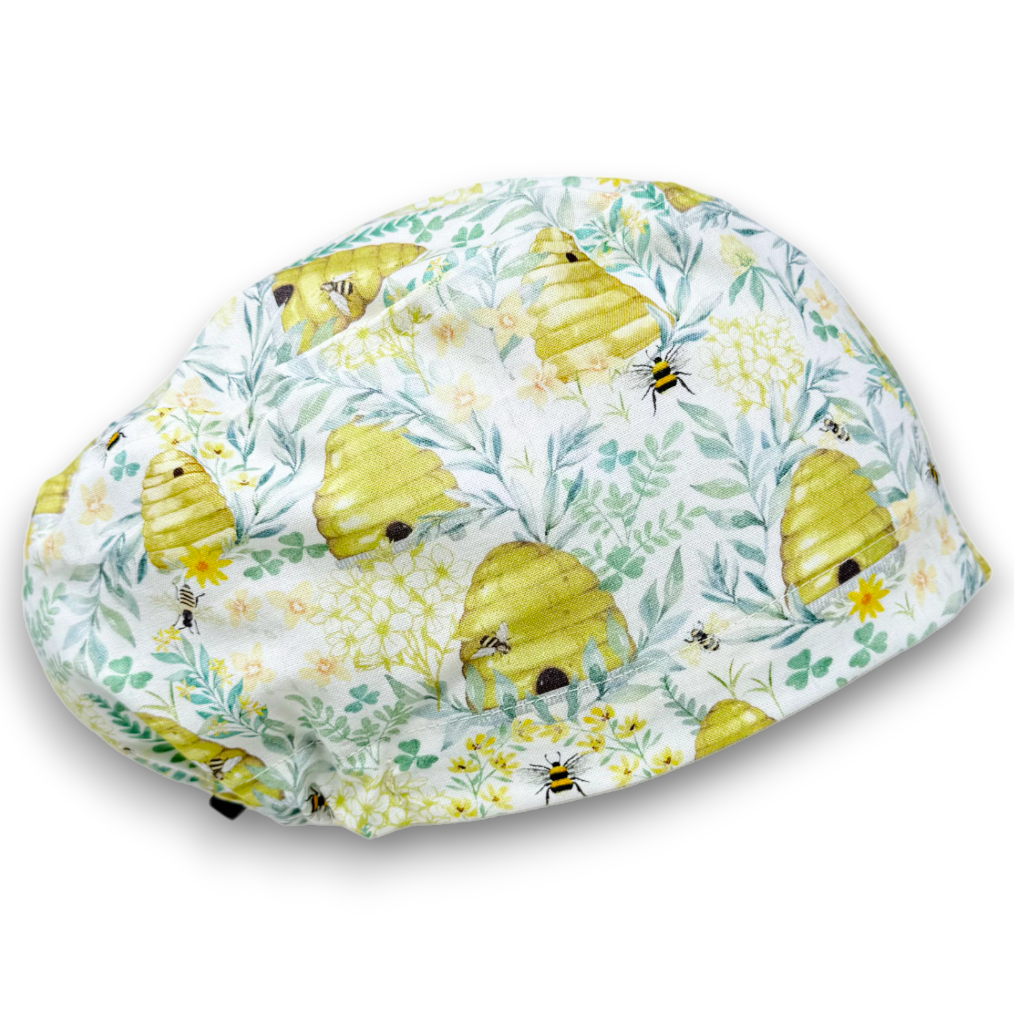 Bee Euro Scrub Cap for Women with Satin Lined Option by Paradise Caps.