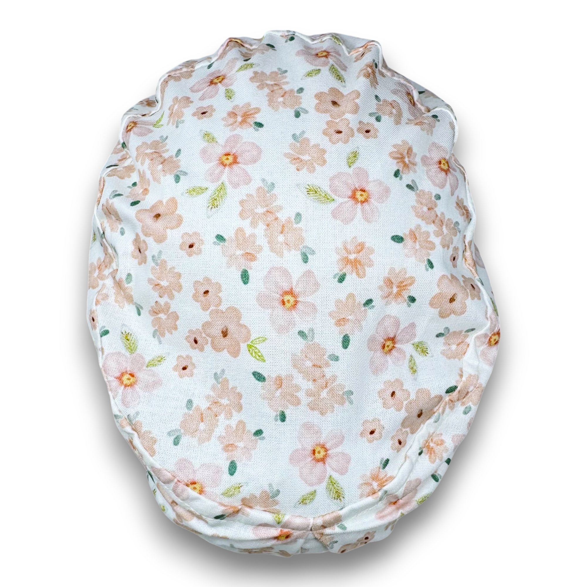 Flower Euro Scrub Cap for Women with Satin Lined Option by Paradise Caps.