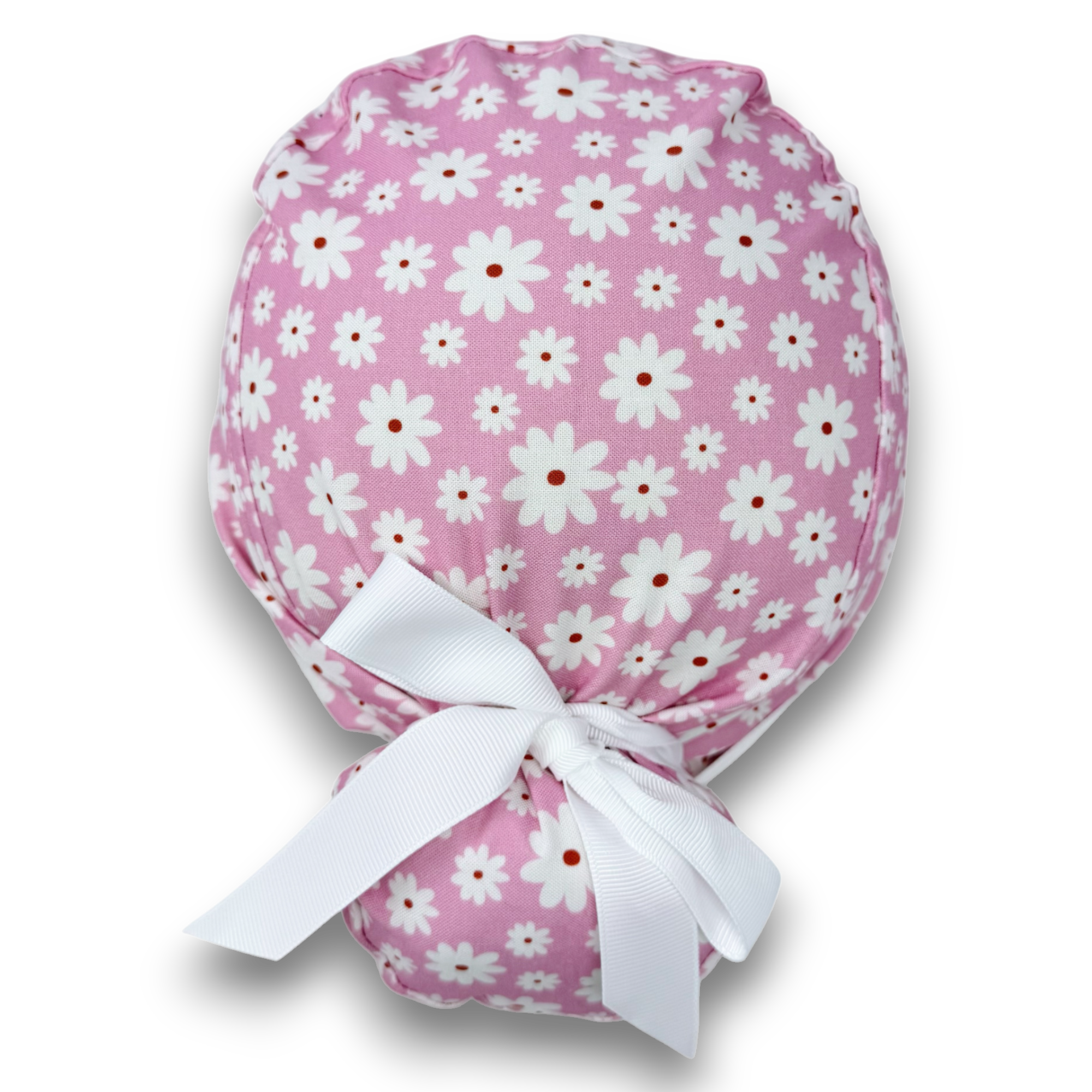 Daisy Euro scrub cap with ties for Women by Paradise Caps. Euro PLUS style.
