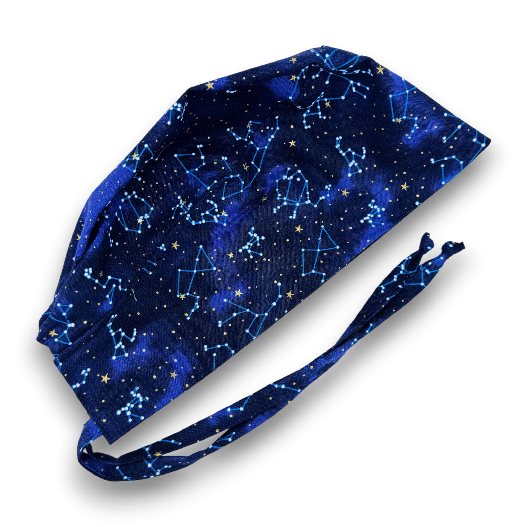 Constellation Men's Skull tie-back style surgical scrub cap for men by Paradise Caps.