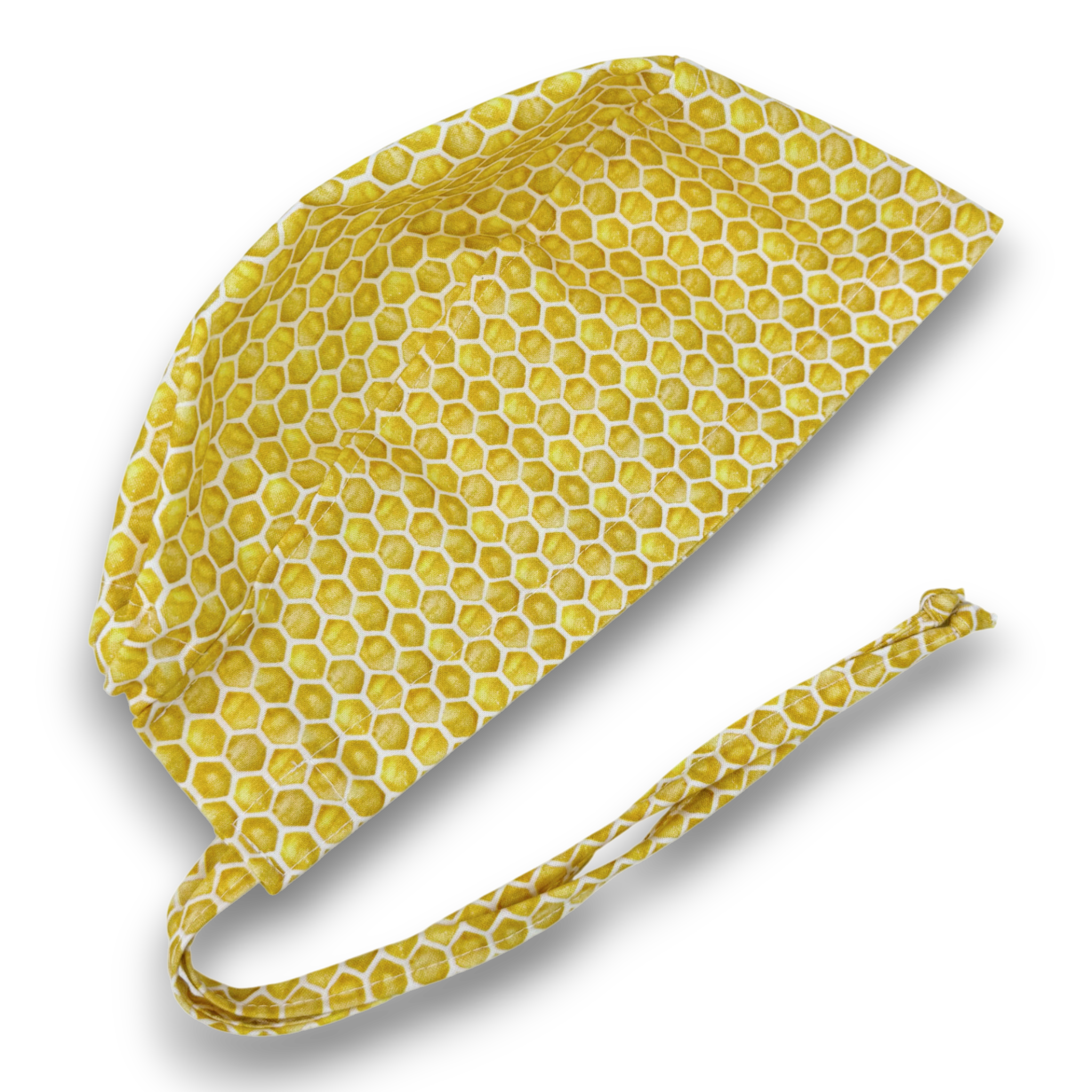 Honeycomb Skull tie-back style surgical scrub cap for men by Paradise Caps.