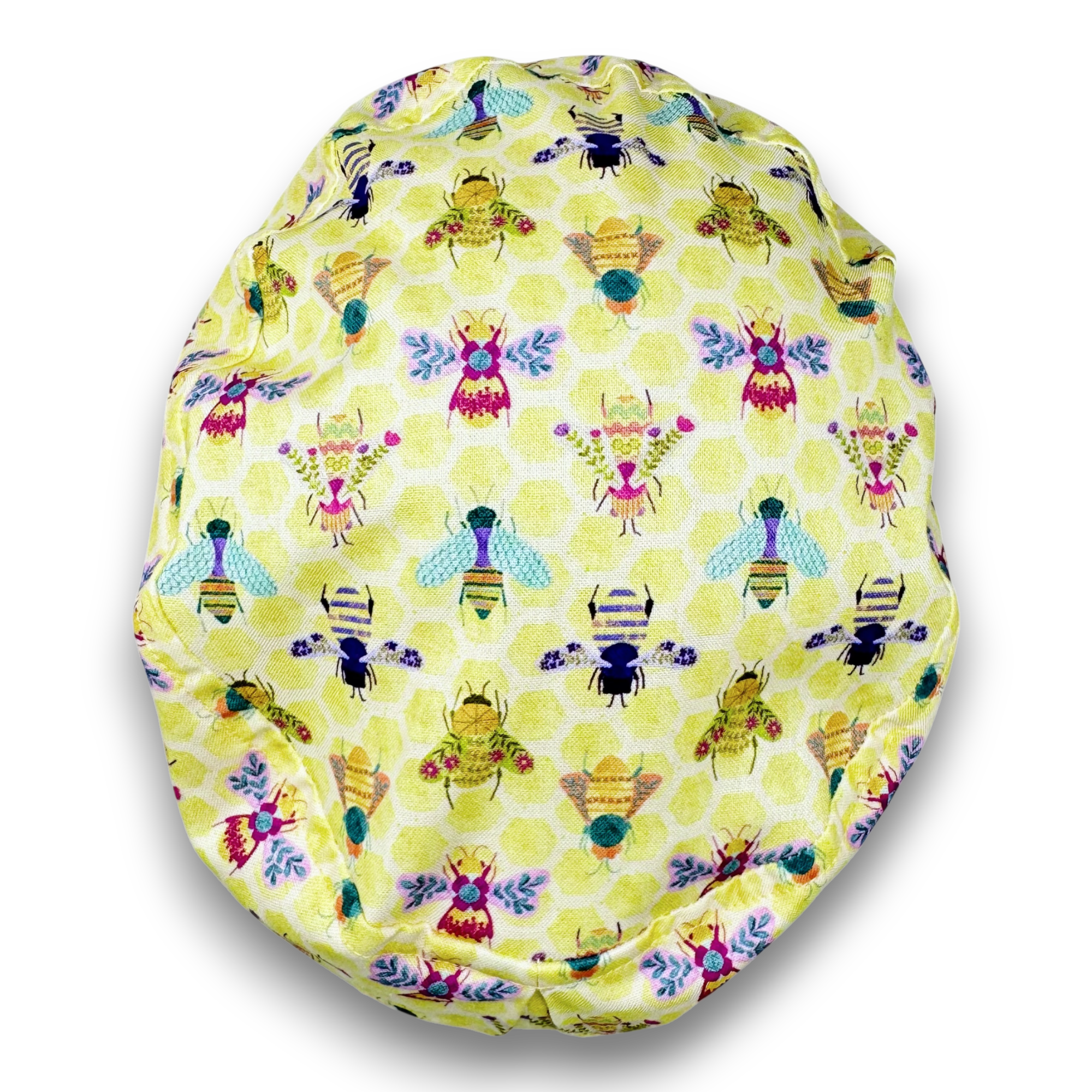 Bee Euro Scrub Cap for Women with Satin Lined Option by Paradise Caps.