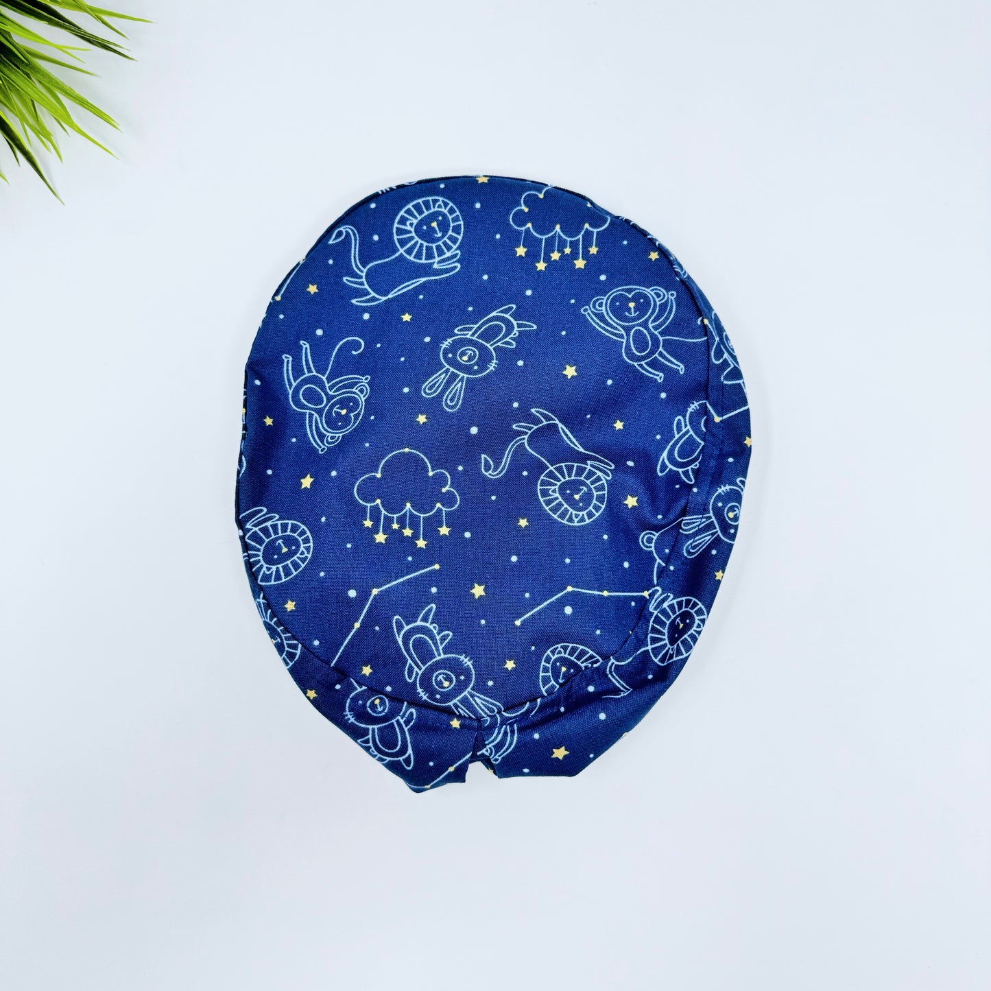 Navy Constellations Euro Scrub Cap for Women, Surgical cap Satin Lined Option