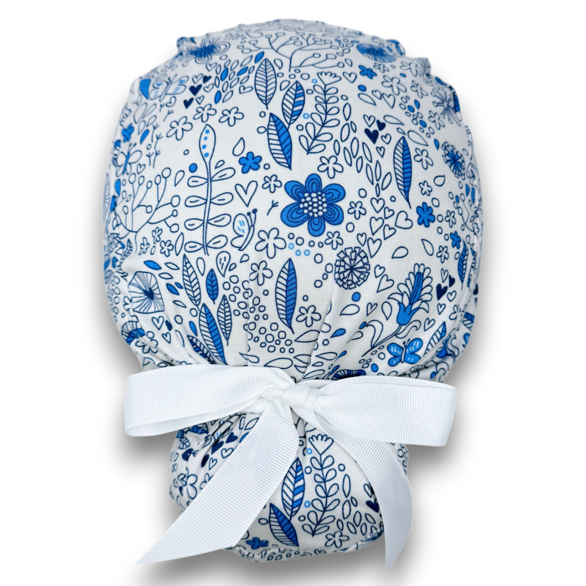Euro scrub cap with ties for Women by Paradise Caps. Euro PLUS style.