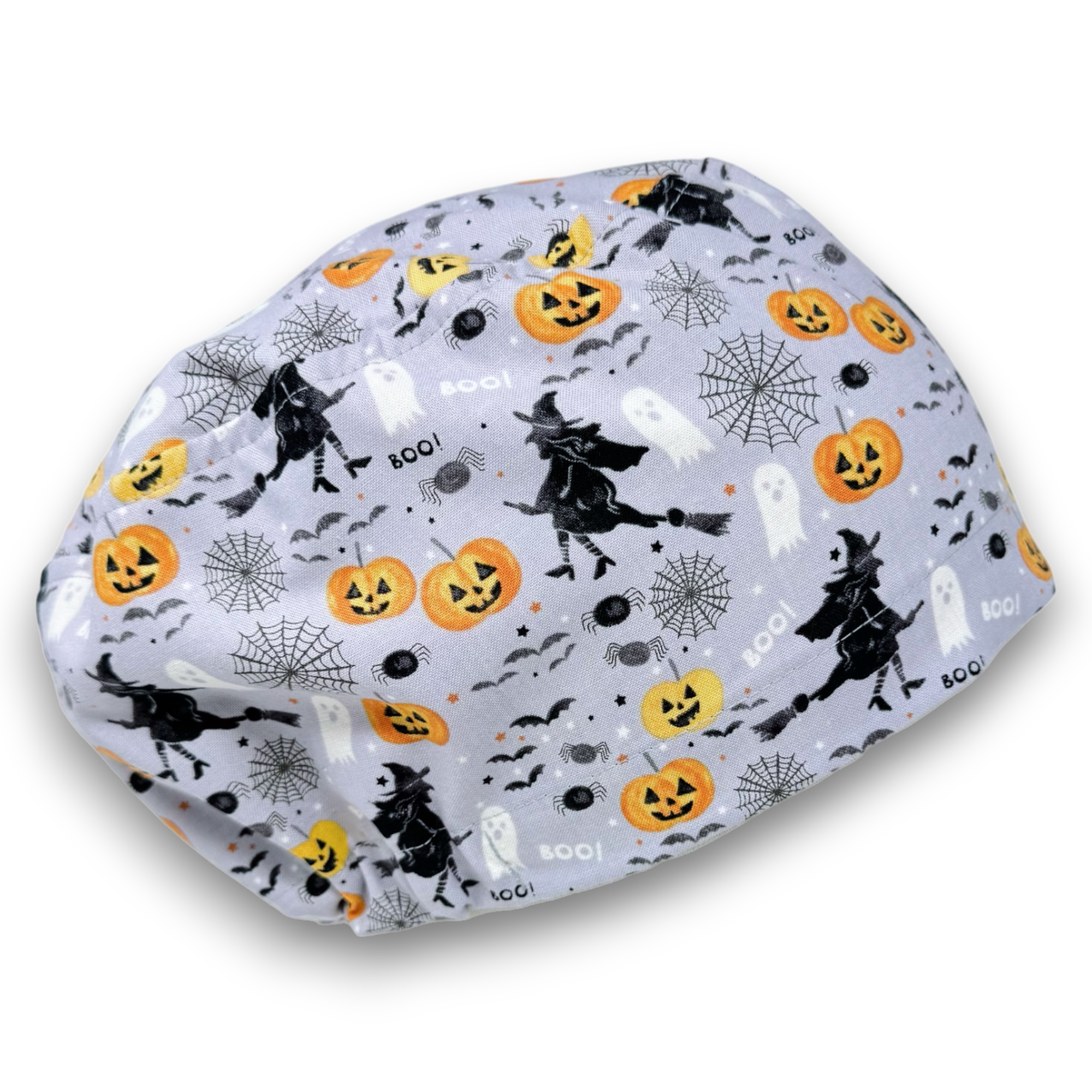 Halloween Euro Scrub Cap for Women with Satin Lined Option by Paradise Caps.