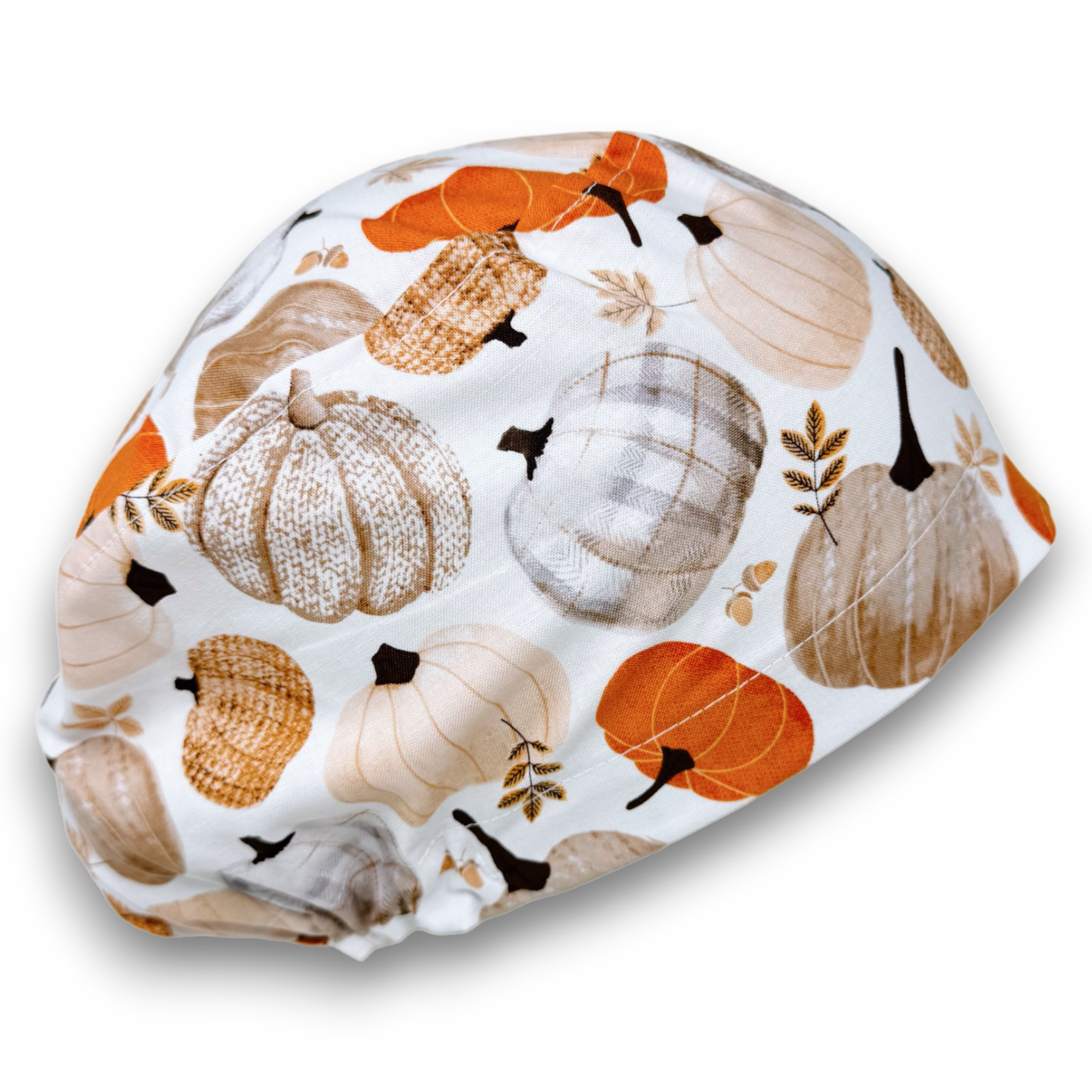 Pumpkin Euro Scrub Cap for Women with Satin Lined Option by Paradise Caps.