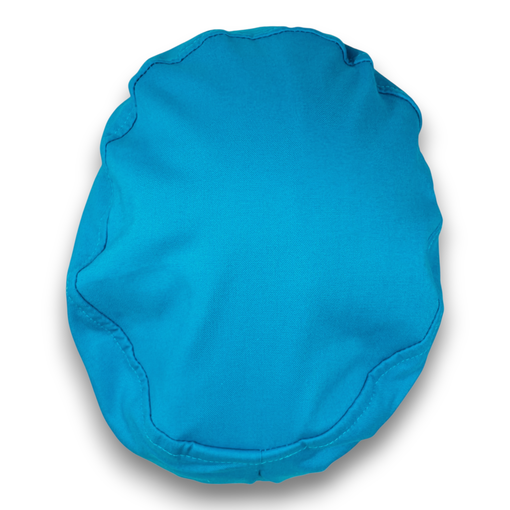 Solid blue Euro Scrub Cap for Women with Satin Lined Option by Paradise Caps.