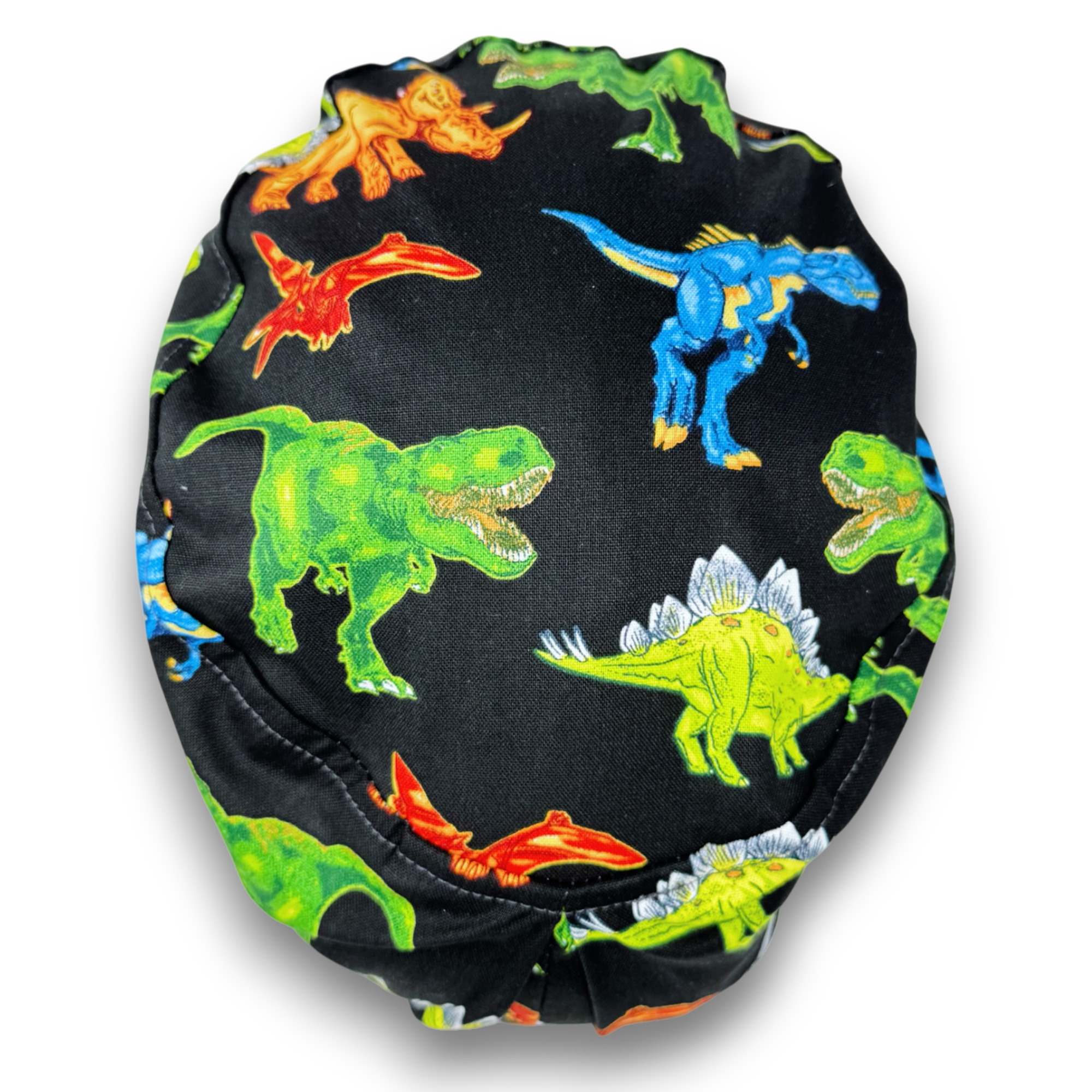 Dinosaur Euro Scrub Cap for Women with Satin Lined Option by Paradise Caps.