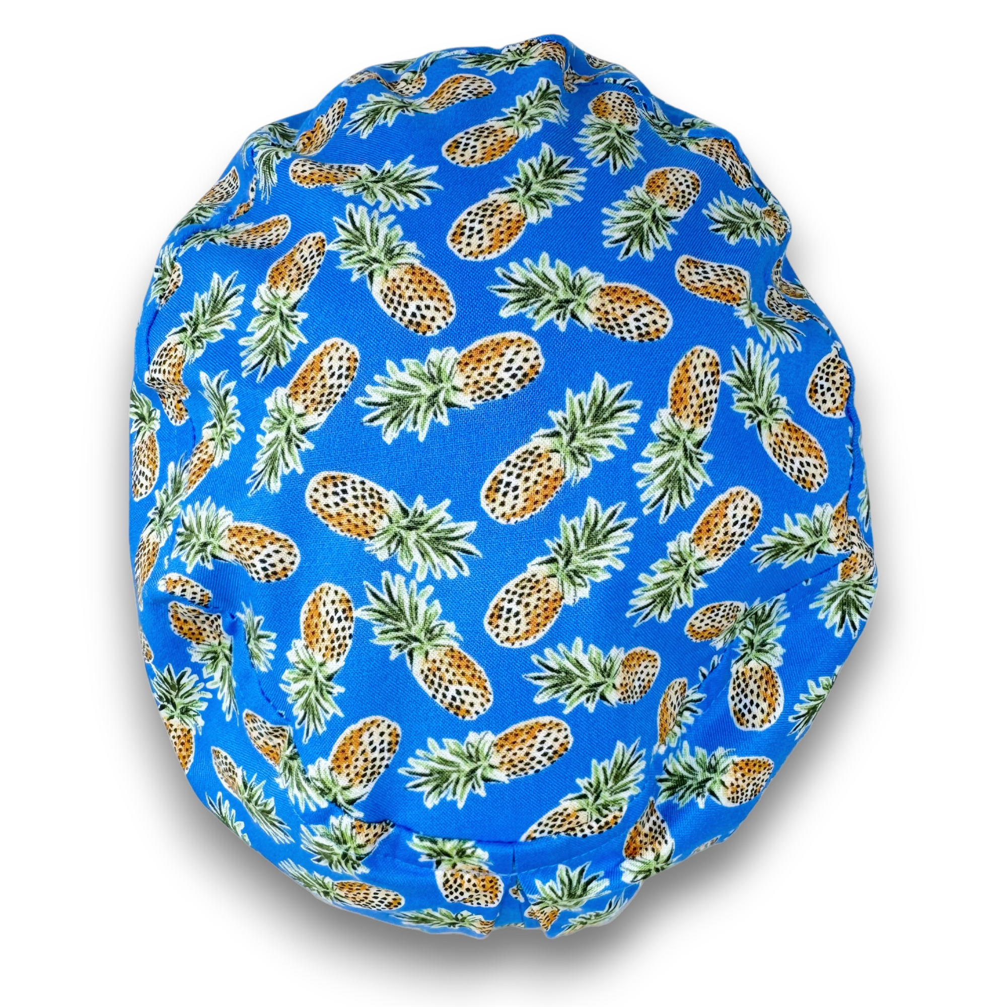 Pineapple Euro Scrub Cap for Women with Satin Lined Option by Paradise Caps.
