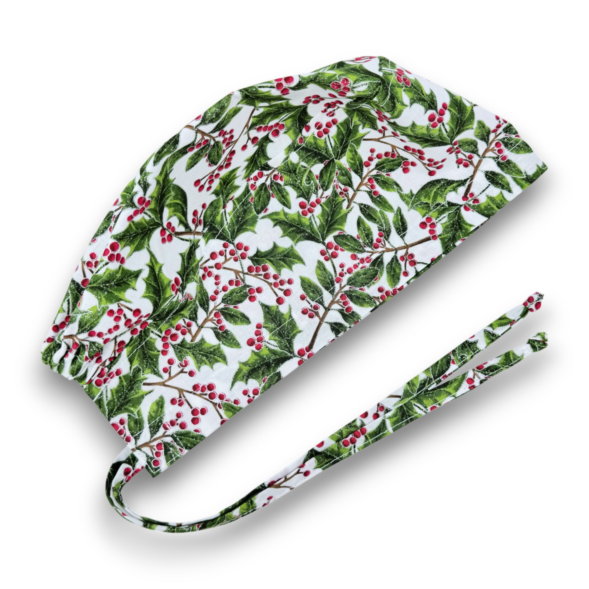 Christmas Skull tie-back style surgical scrub cap for men by Paradise Caps.