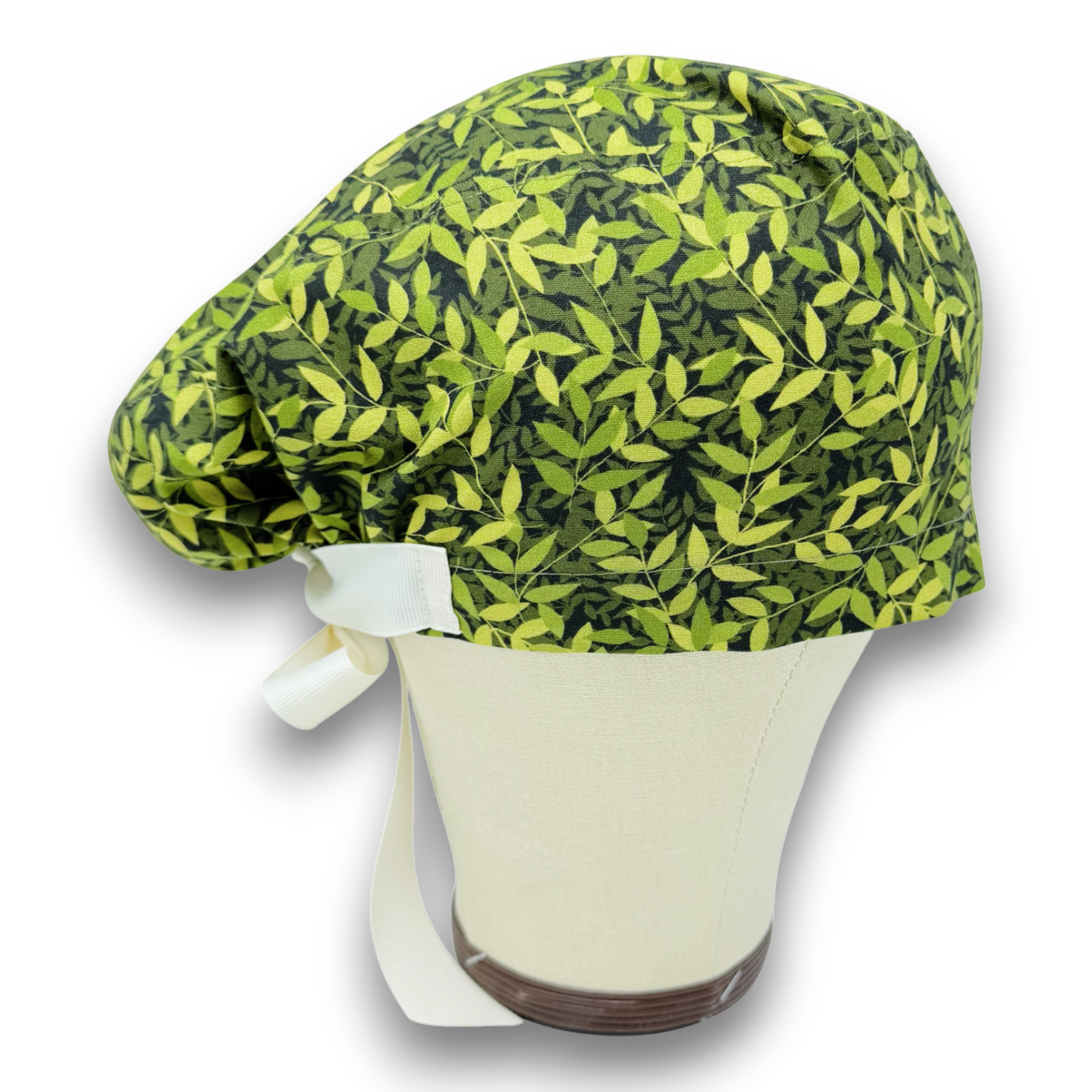 Plant Euro scrub cap with ties for Women by Paradise Caps. Euro PLUS style.
