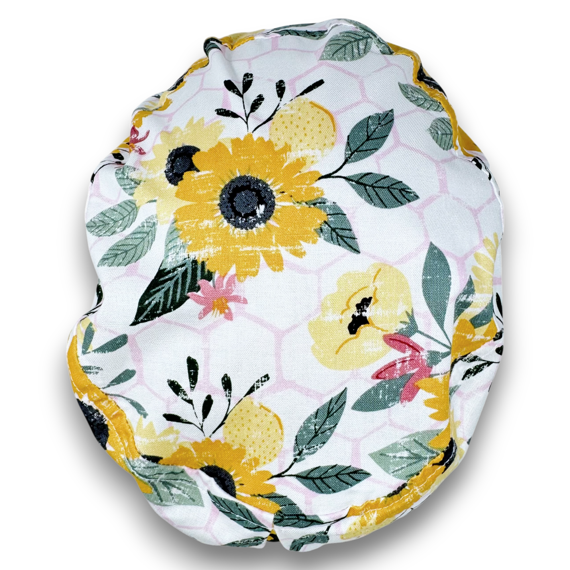 Sunflower Euro Scrub Cap for Women with Satin Lined Option by Paradise Caps.