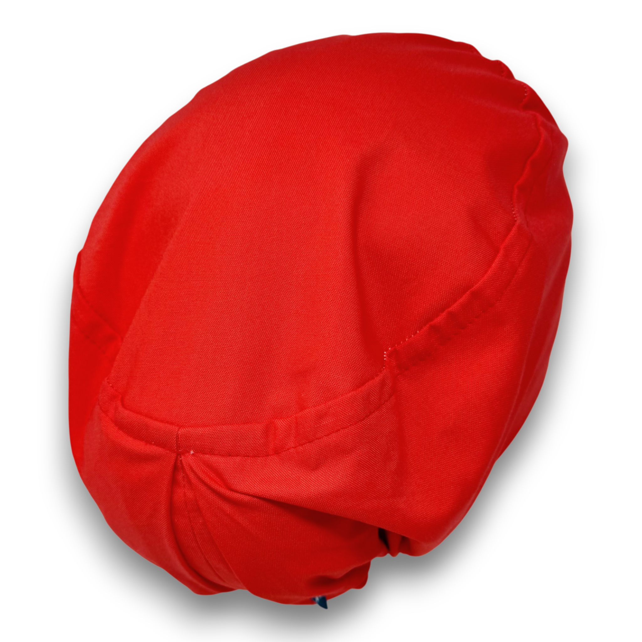 Red Scrub cap for women euro style. Solid European satin lined surgical cap by Paradise Caps.