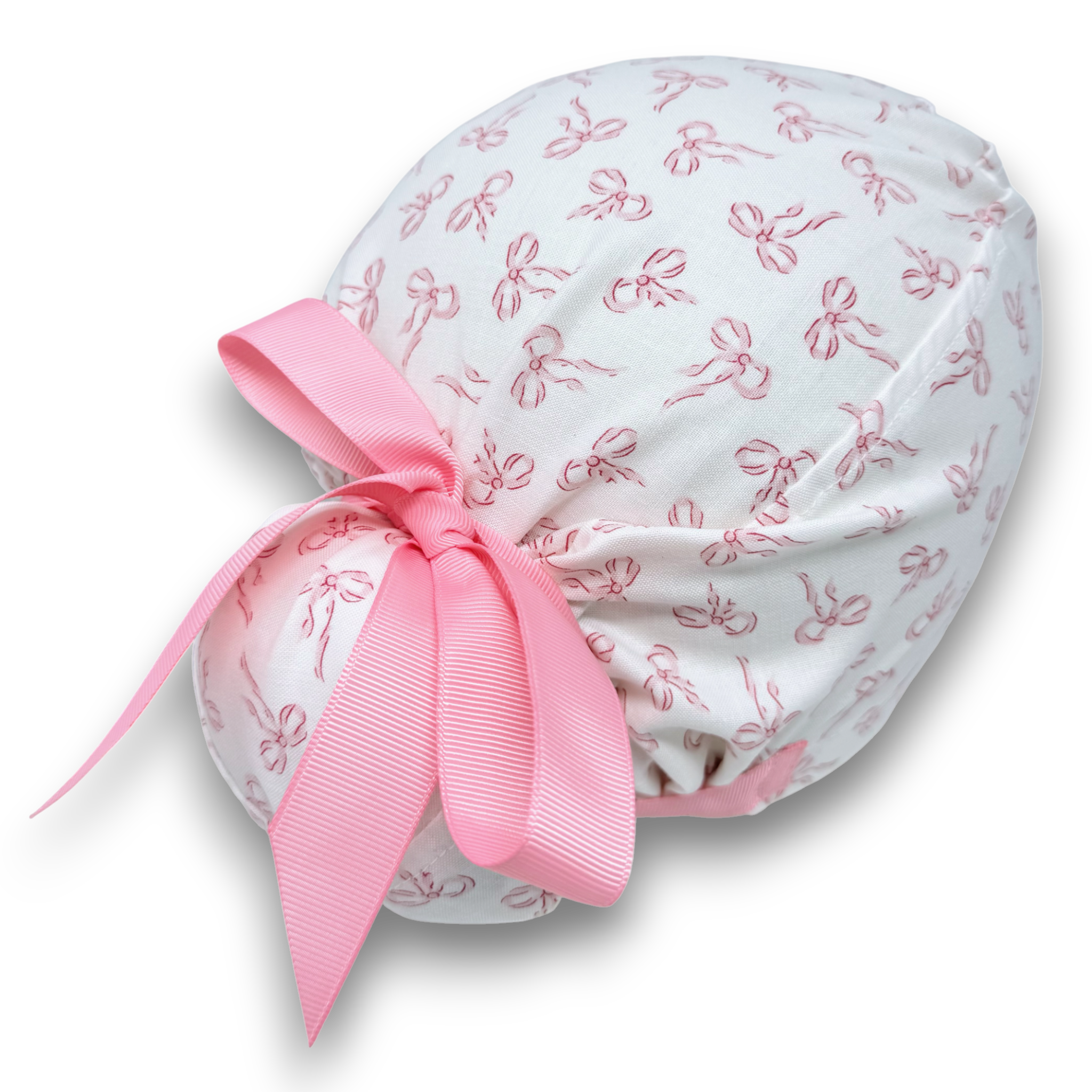 Pink Bows Euro scrub cap with ties for Women by Paradise Caps. Euro ...