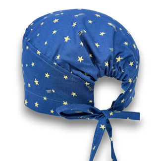 Сomet Skull tie-back style surgical scrub cap for men by Paradise Caps.