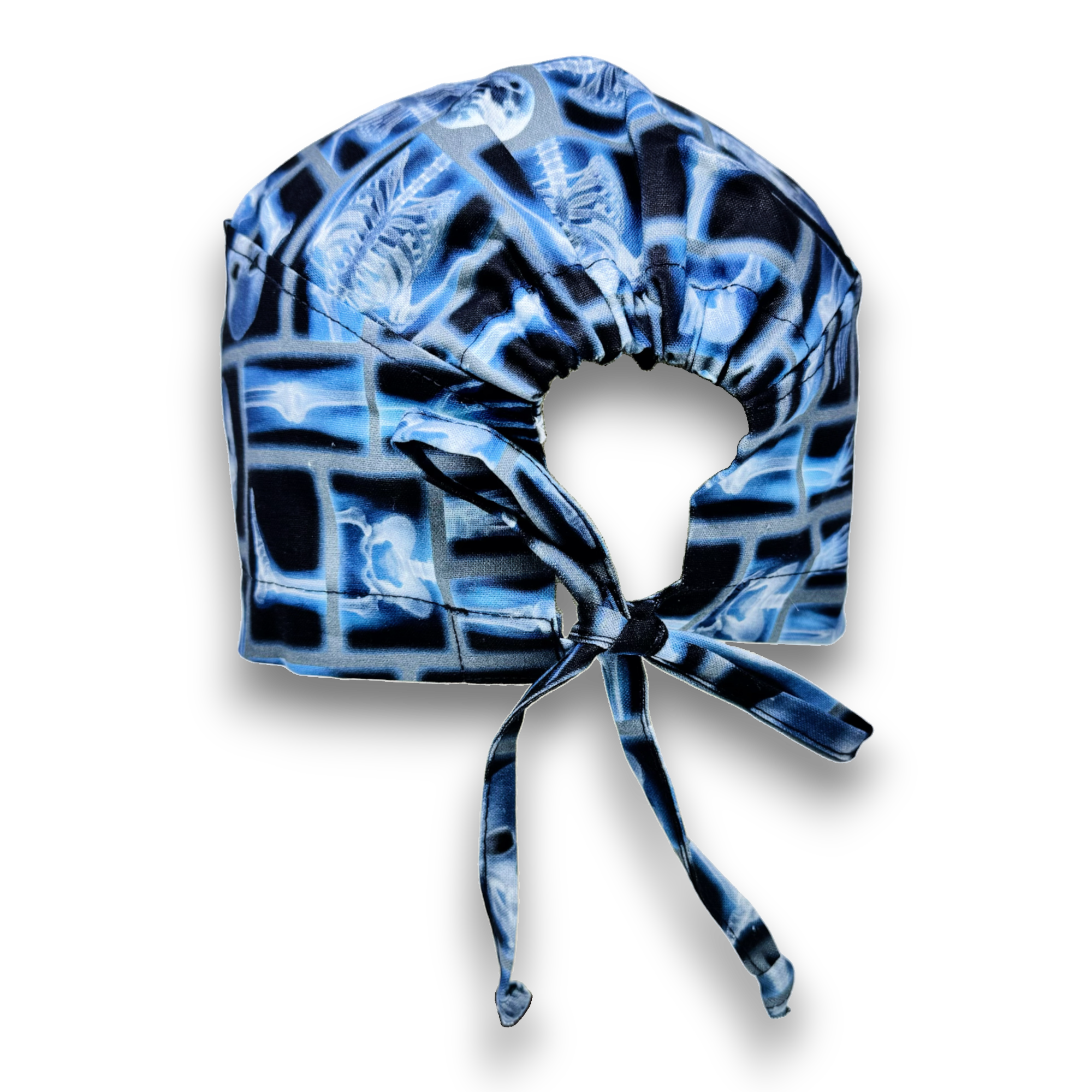 Halloween Skull tie-back style surgical scrub cap for men by Paradise Caps.