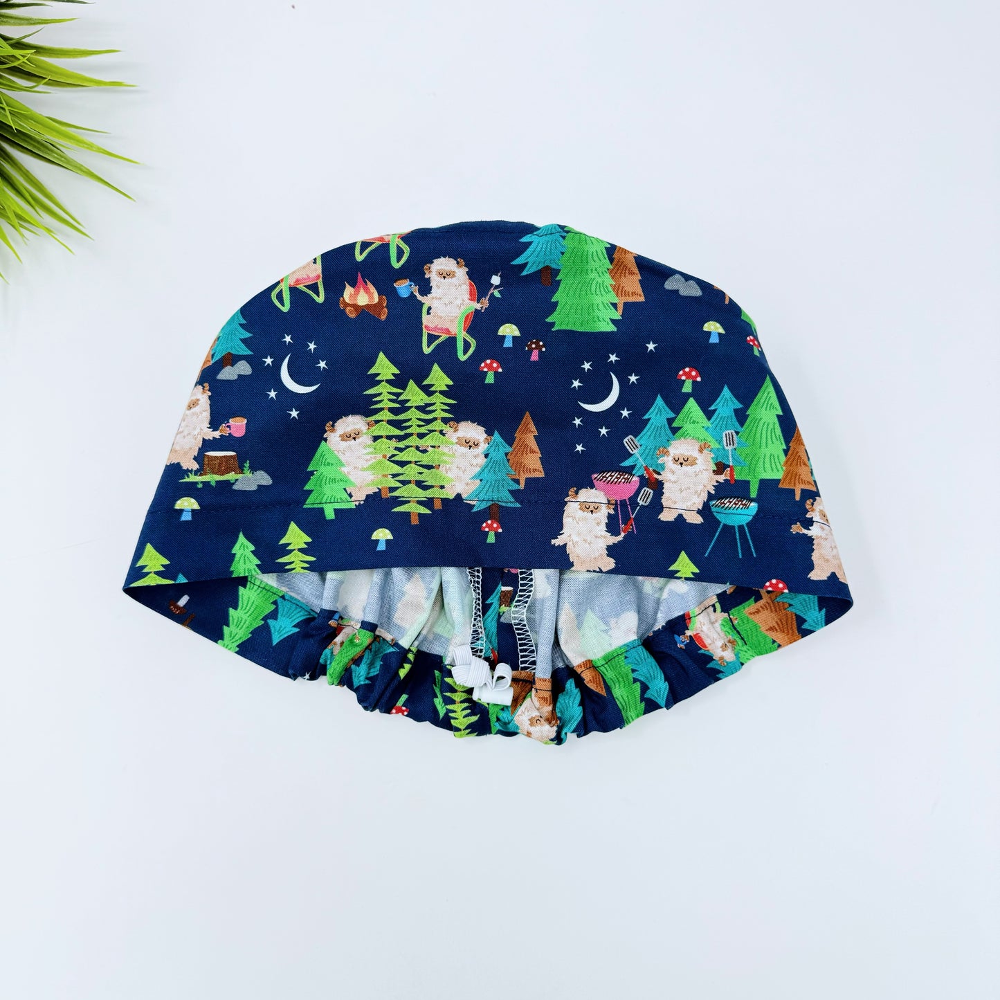 Under The Stars Euro Scrub Cap for Women, Surgical cap Satin Lined Option