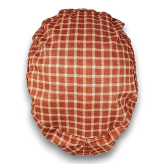 Rustic Check Euro Scrub Cap for Women with Satin Lined Option by Paradise Caps.