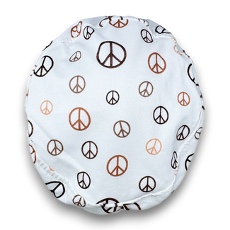 Peace Euro Scrub Cap for Women with Satin Lined Option by Paradise Caps.