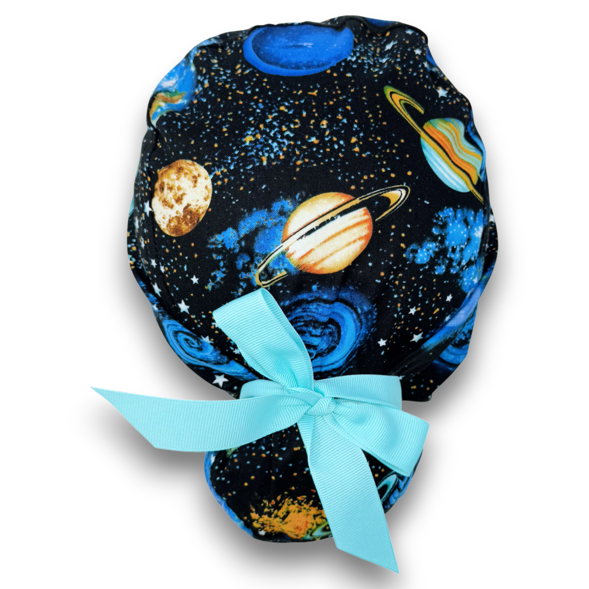 Celestial Euro scrub cap with ties for Women by Paradise Caps. Euro PLUS style.
