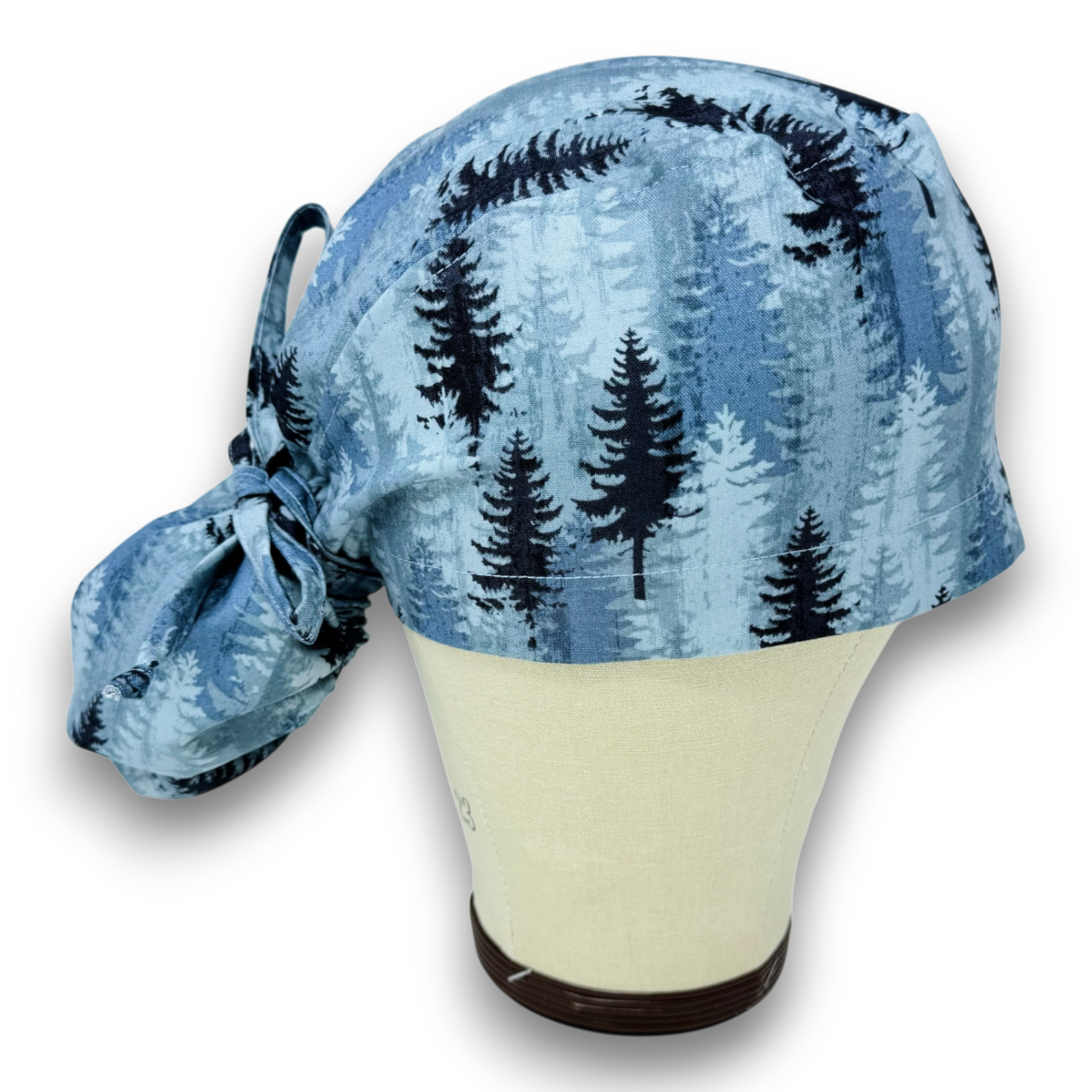 Forest Ponytail scrub cap for women with satin lined option by Paradise Caps.
