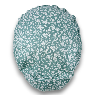 Floral Euro Scrub Cap for Women with Satin Lined Option by Paradise Caps.