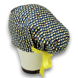 Bird Euro scrub cap with ties for Women by Paradise Caps. Euro PLUS style.