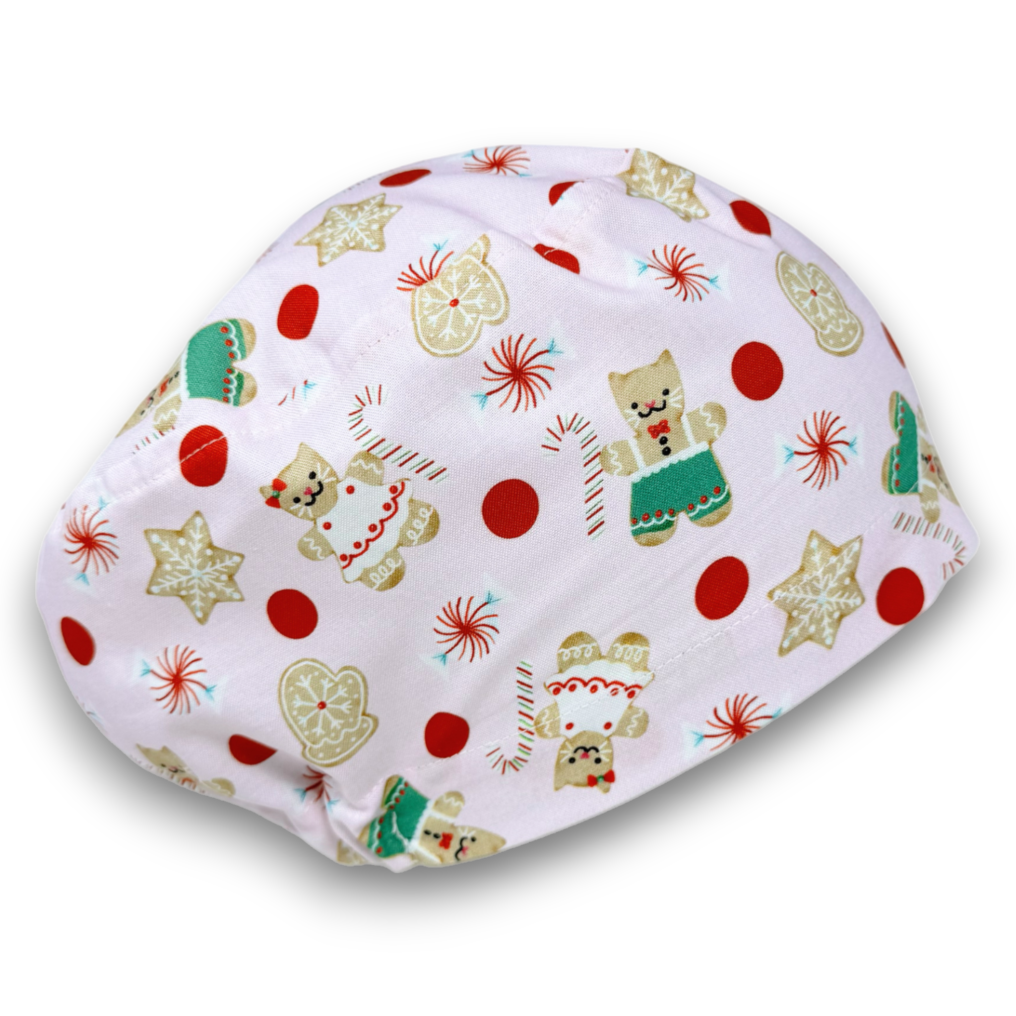 Gingerbread Euro Scrub Cap for Women with Satin Lined Option by Paradise Caps.