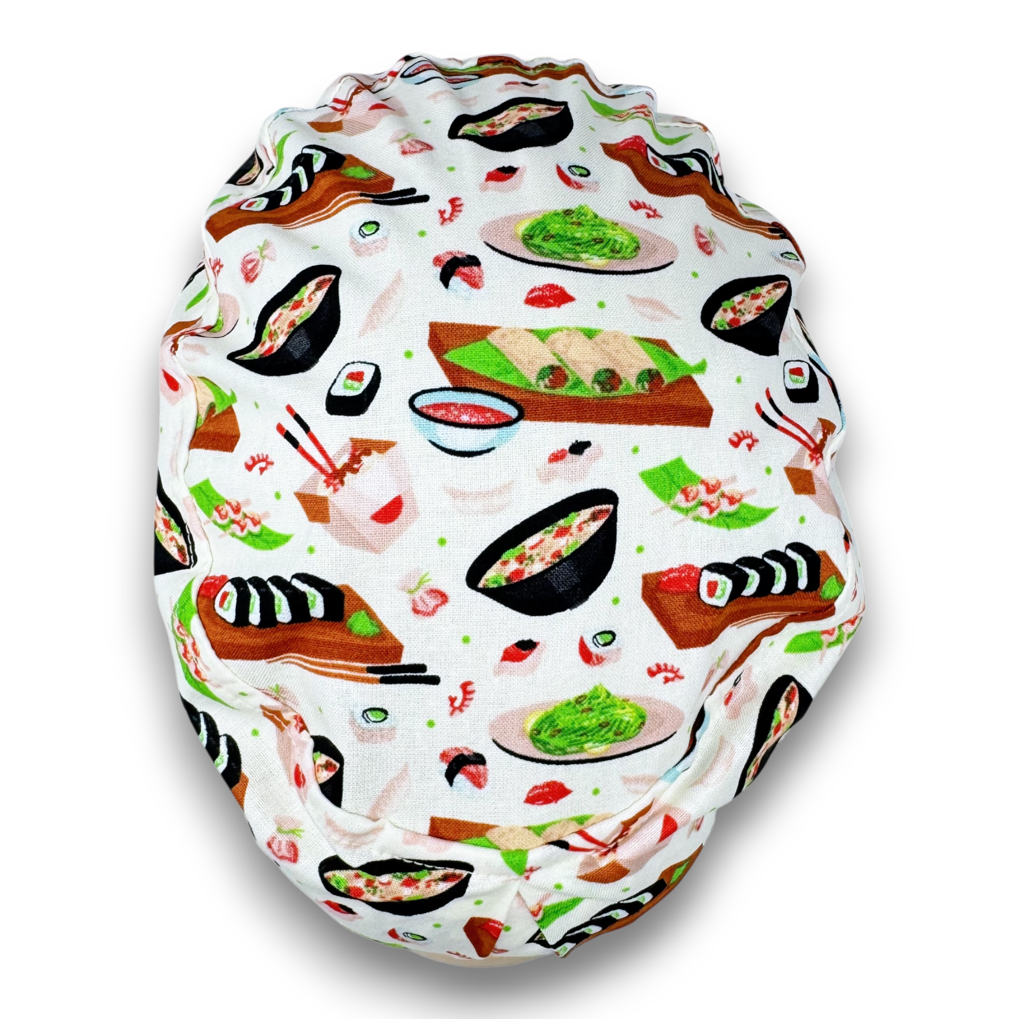 Sushi Euro Scrub Cap for Women with Satin Lined Option by Paradise Caps.