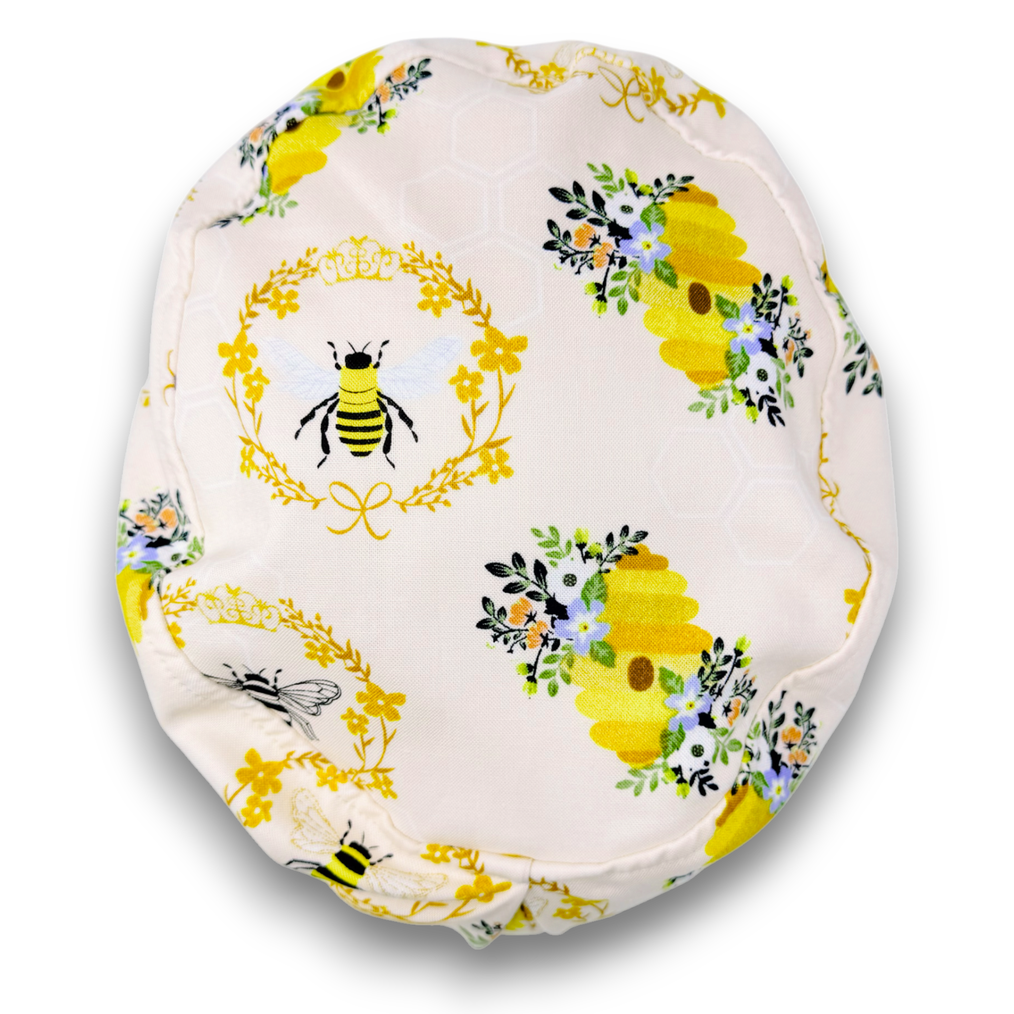 Bee Euro Scrub Cap for Women with Satin Lined Option by Paradise Caps.