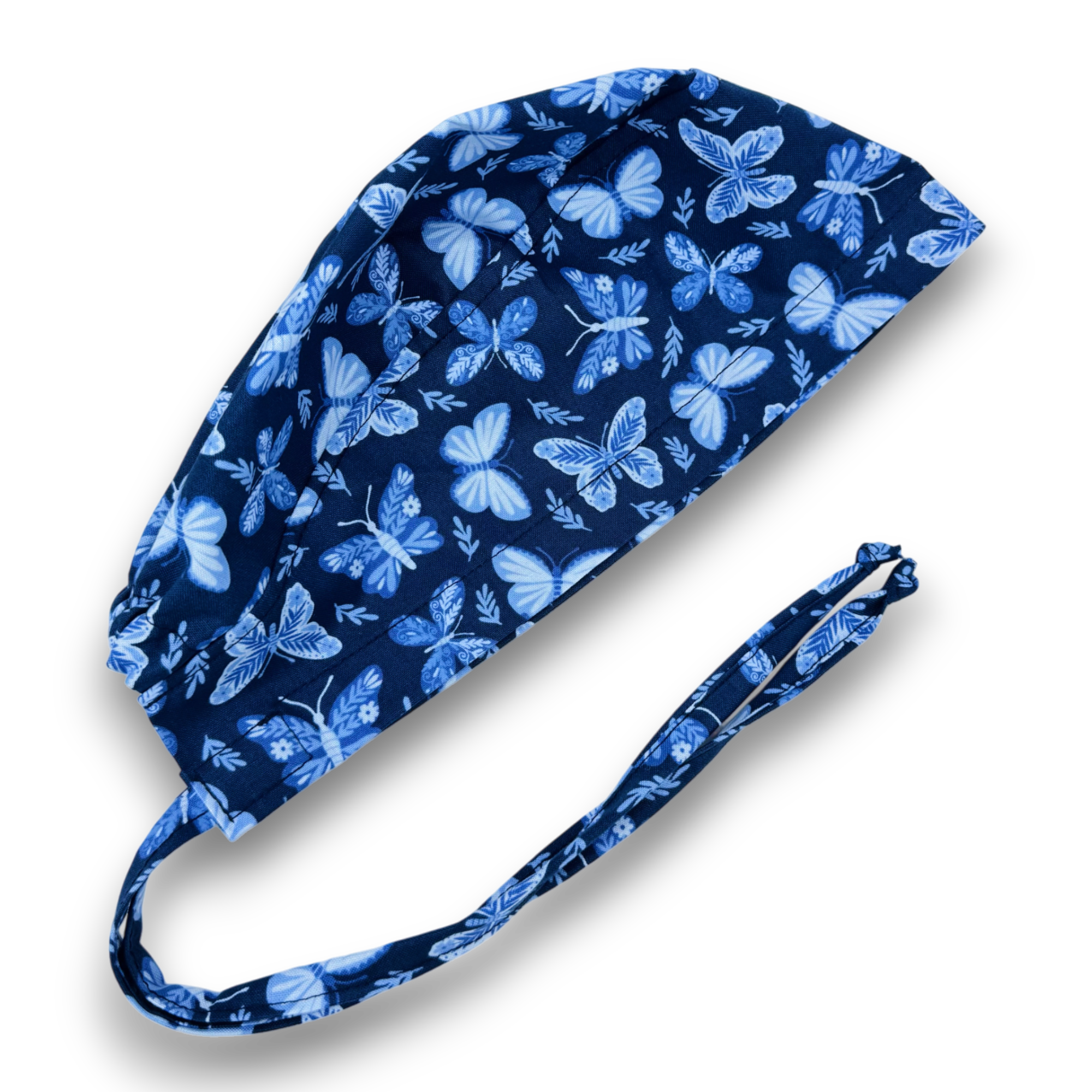 Butterfly Skull tie-back style surgical scrub cap by Paradise Caps.