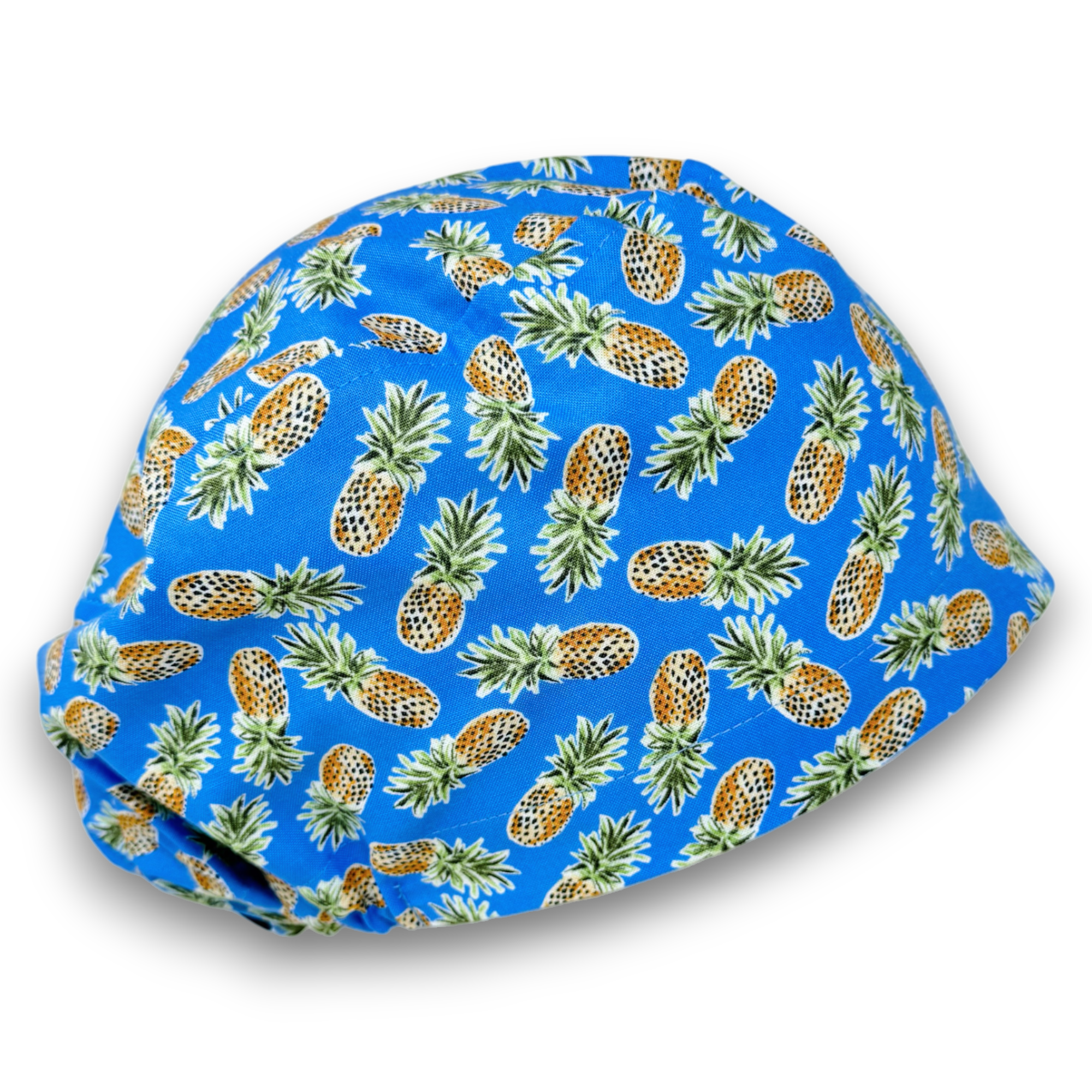Pineapple Euro Scrub Cap for Women with Satin Lined Option by Paradise Caps.