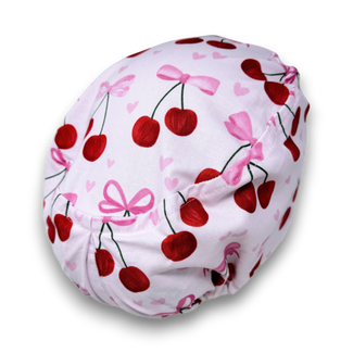 Valentine's day Euro Scrub Cap for Women with Satin Lined Option by Paradise Caps.