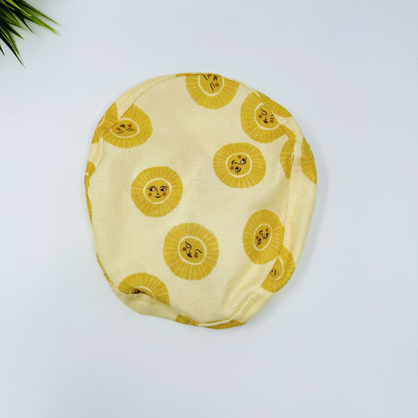 Lemon Sunshine Euro Scrub Cap for Women, Surgical cap Satin Lined Option