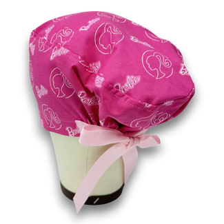 Barbie Euro scrub cap with ties for Women by Paradise Caps. Euro PLUS style.