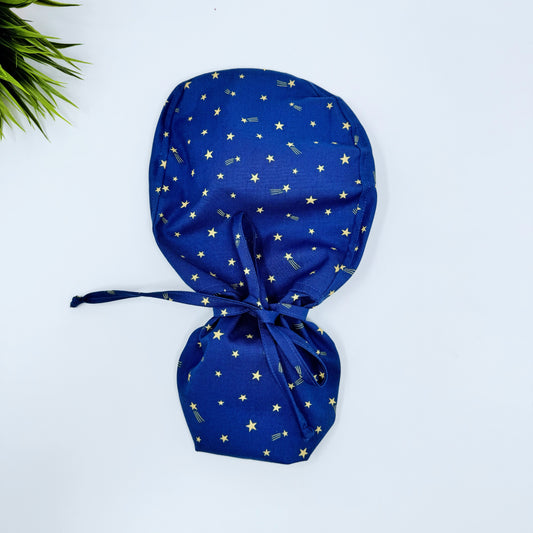 Сomets Ponytail scrub cap, Surgical cap women. Satin Lined Option Surgical cap with ponytail.