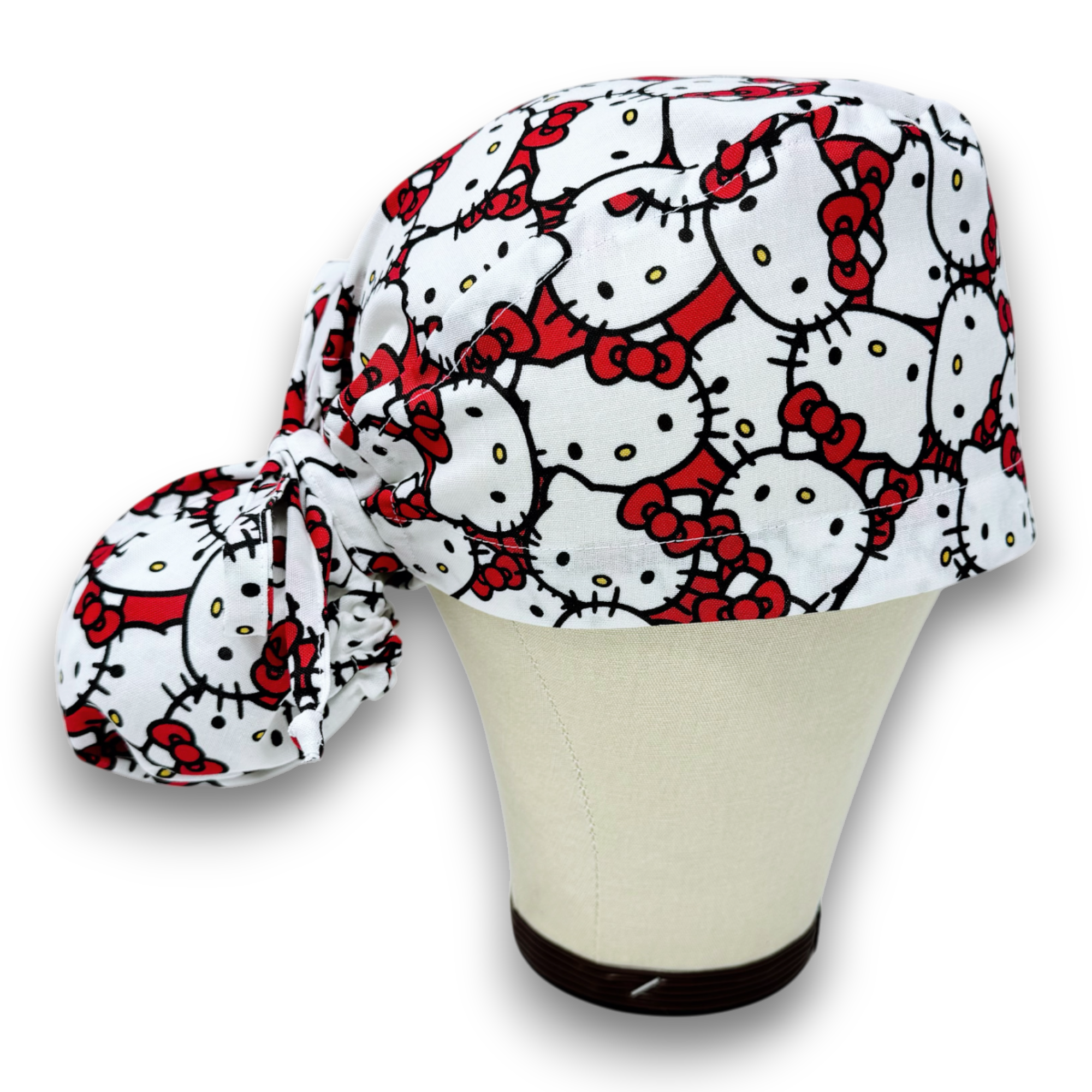 Ponytail scrub cap for women with satin lined option by Paradise Caps.