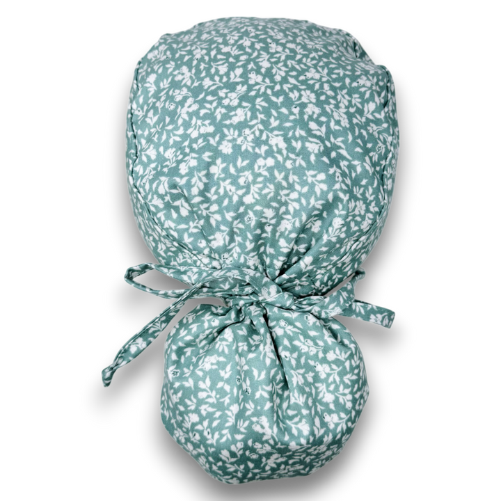 Floral Ponytail scrub cap for women with satin lined option by Paradise ...