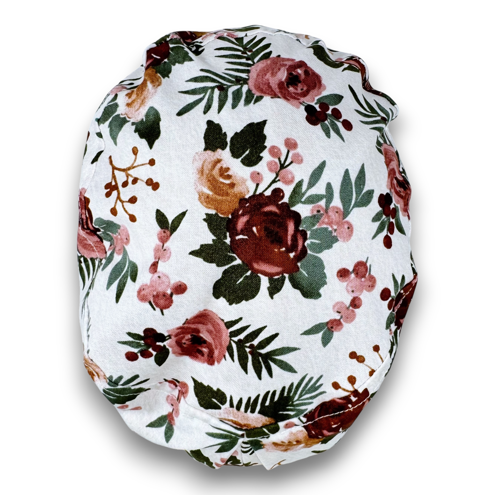 Floral Harvest Euro Scrub Cap for Women with Satin Lined Option by Paradise Caps.