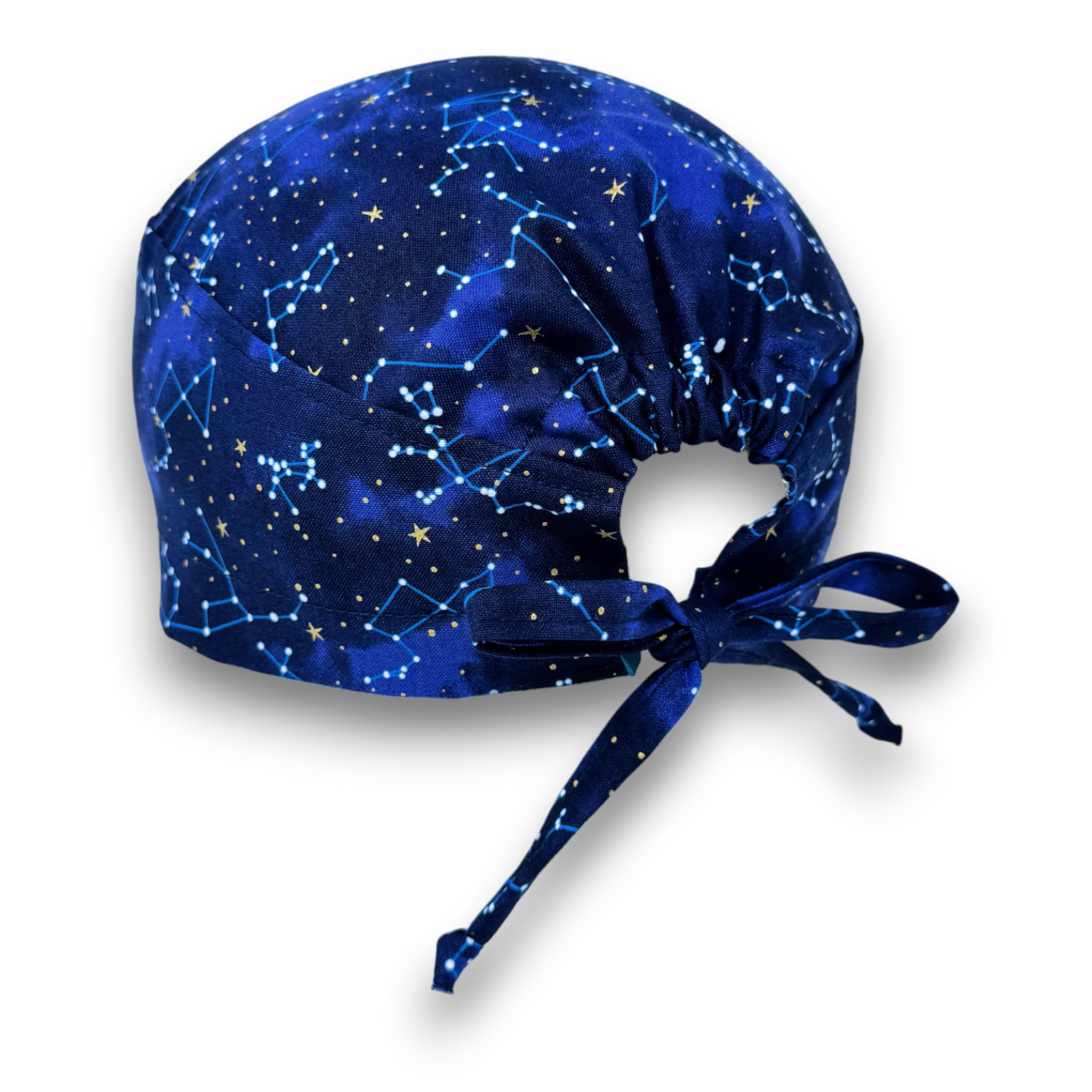 Constellation Men's Skull tie-back style surgical scrub cap for men by Paradise Caps.