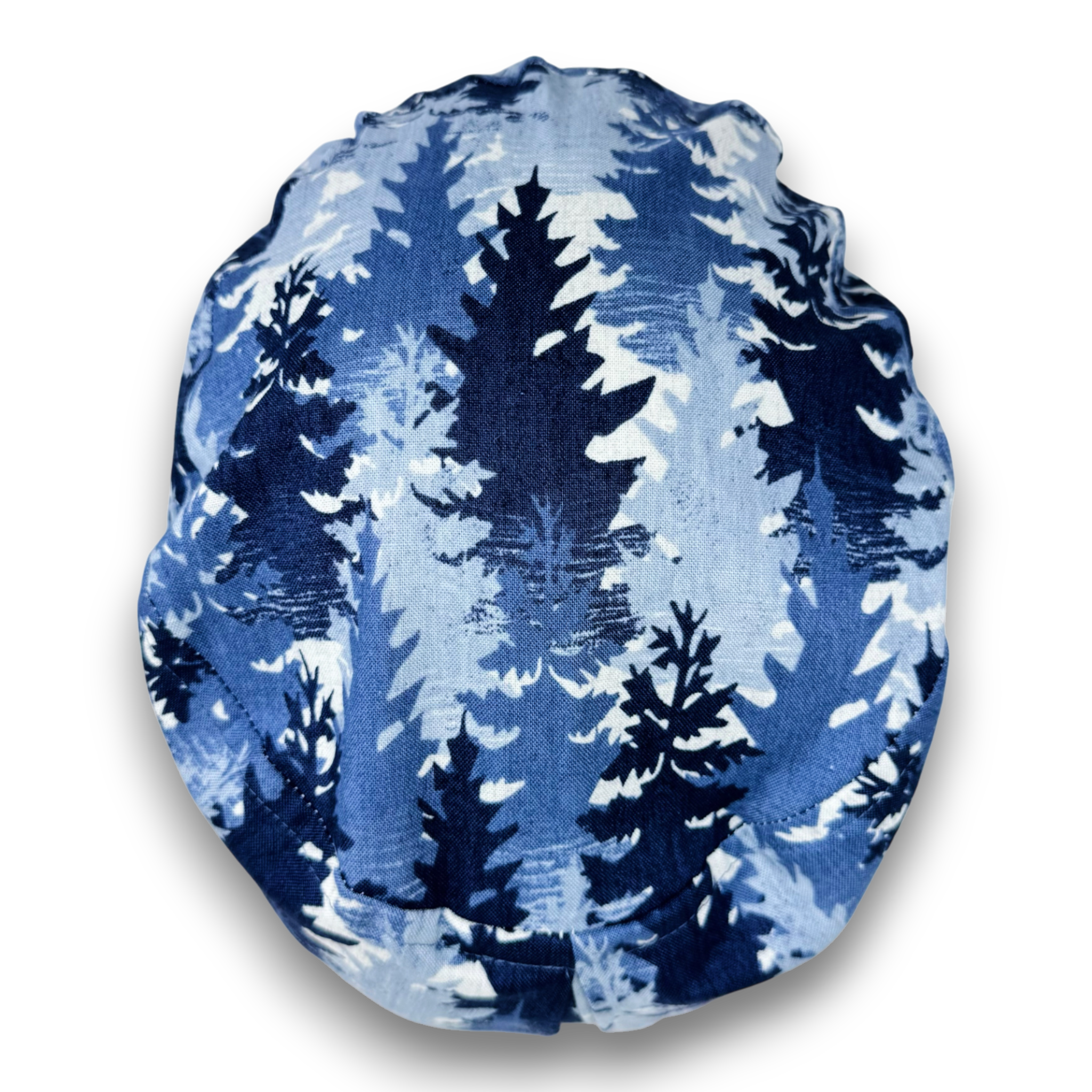 Winter forest Euro Scrub Cap for Women with Satin Lined Option by Paradise Caps.