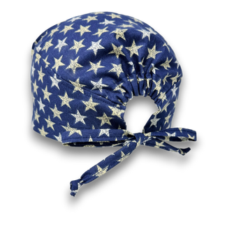 Men's surgical scrub cap. Star tie back scrub hat by Paradise Caps.