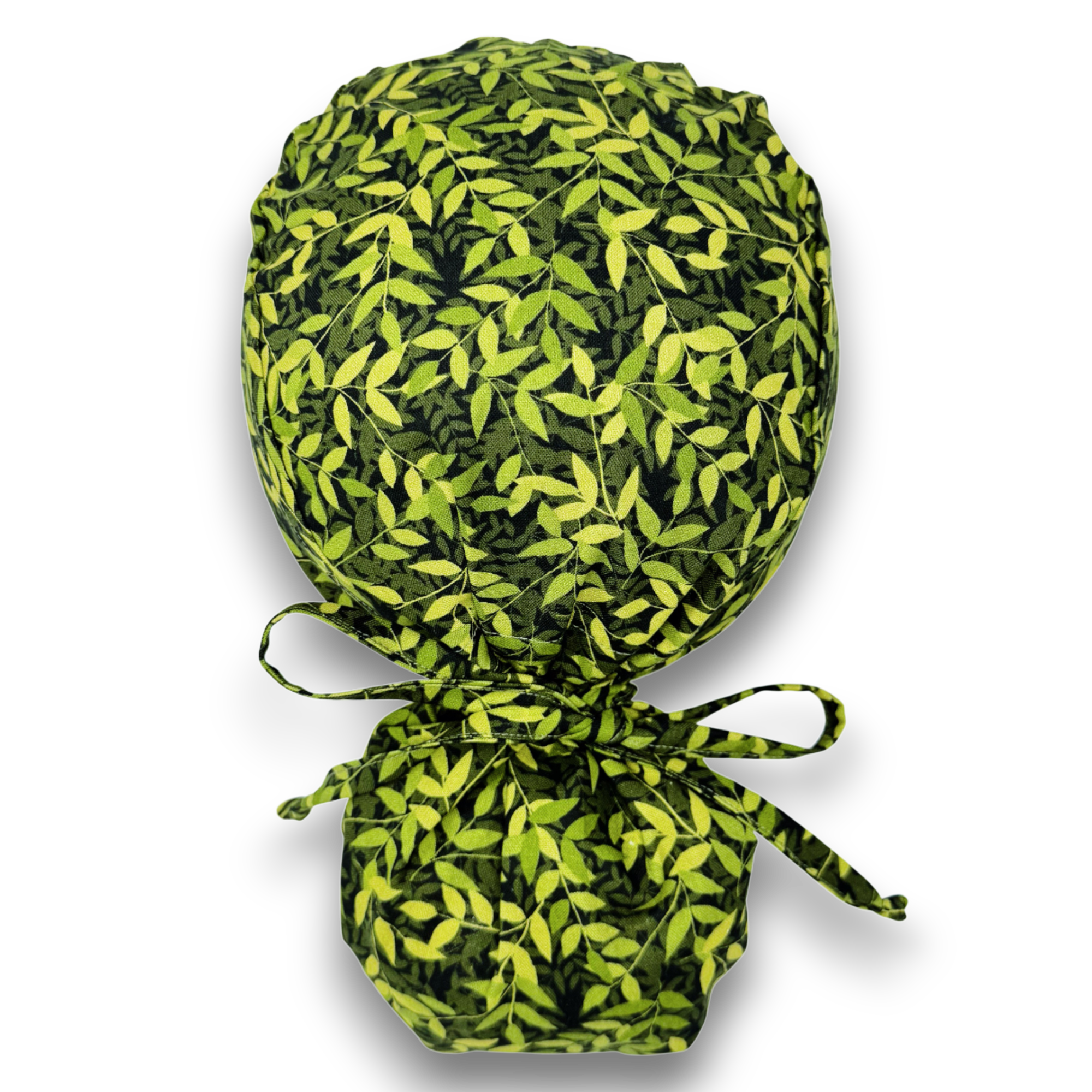 Plant Ponytail scrub cap for women with satin lined option by Paradise Caps.